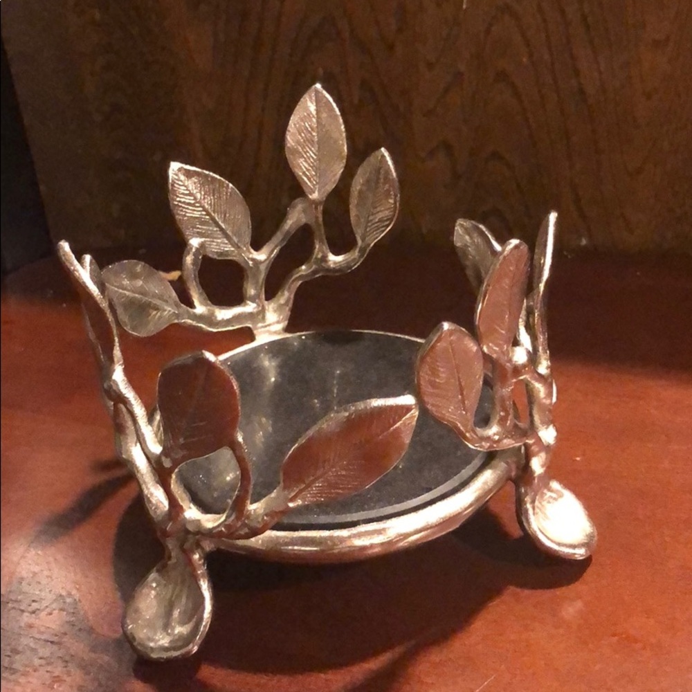 Michael Aram wine bottle coaster or candle holder